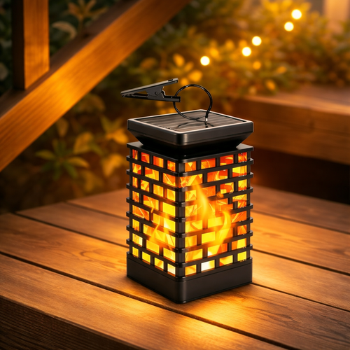 NuviGlow™ Solar Flame Lantern