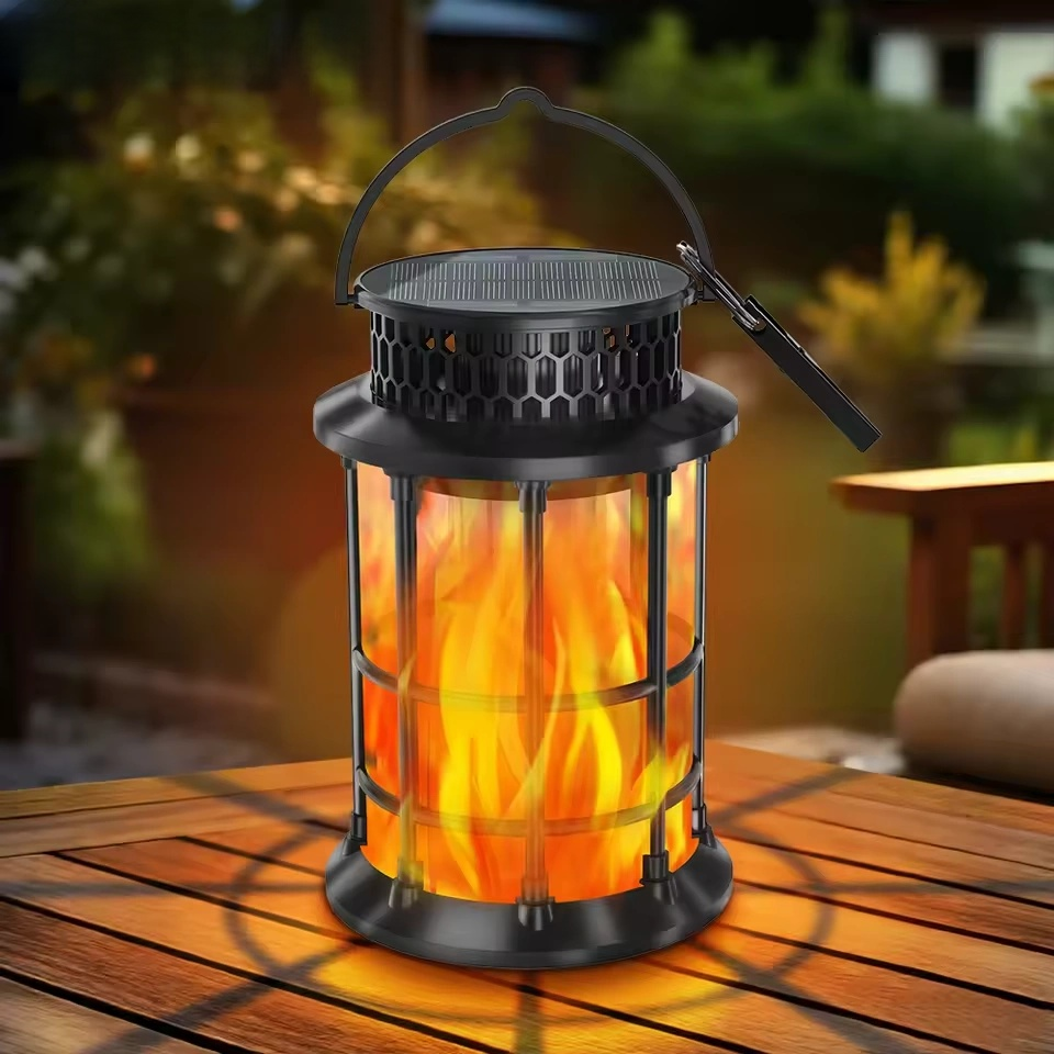 NuviGlow™ Flickering Flame Solar Lantern