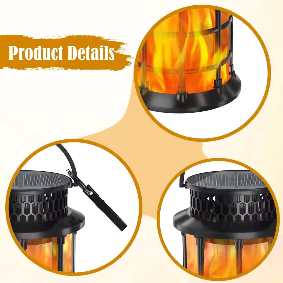 NuviGlow™ Flickering Flame Solar Lantern