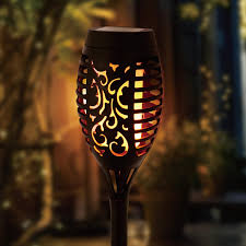 NuviGlow™ Solar Torch Light – 96 LED Flickering Flame