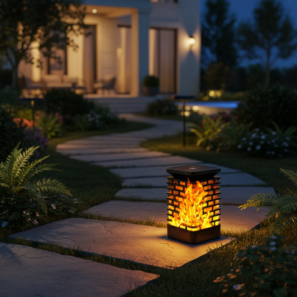 NuviGlow™ Solar Flame Lantern