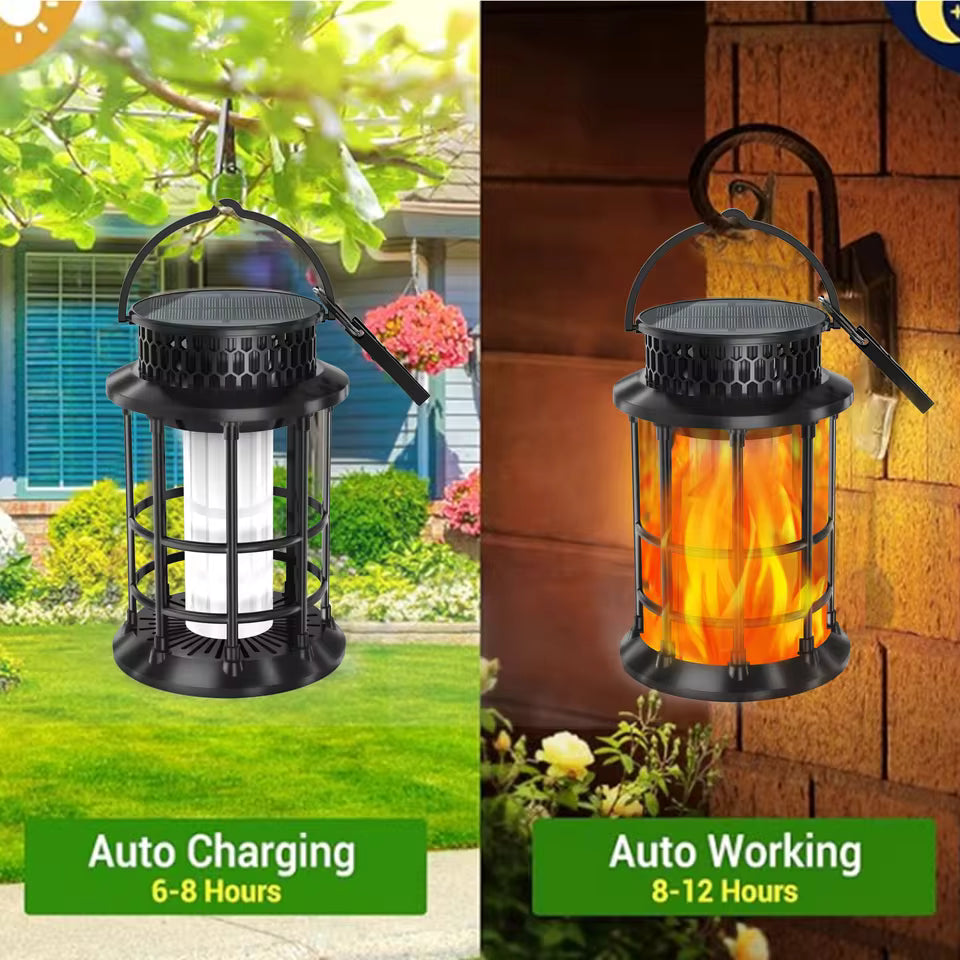 NuviGlow™ Flickering Flame Solar Lantern