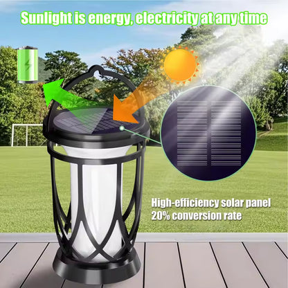 NuviGlow™ Solar Flickering Flame Lantern