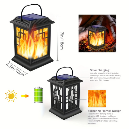 NuviGlow™ Enhanced Solar Flame Lantern