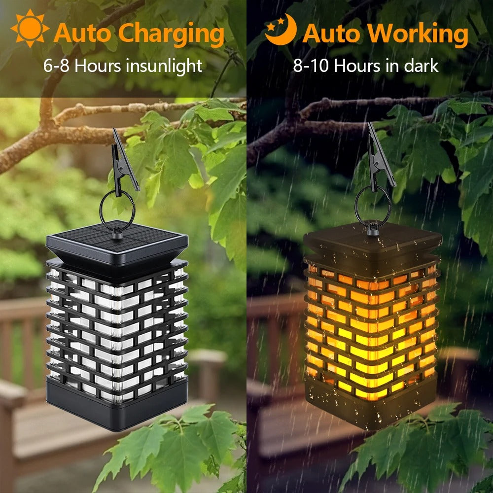NuviGlow™ Solar Flame Lantern