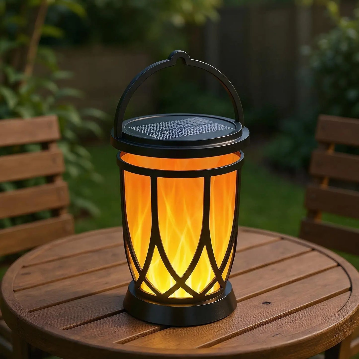 NuviGlow™ Solar Flickering Flame Lantern