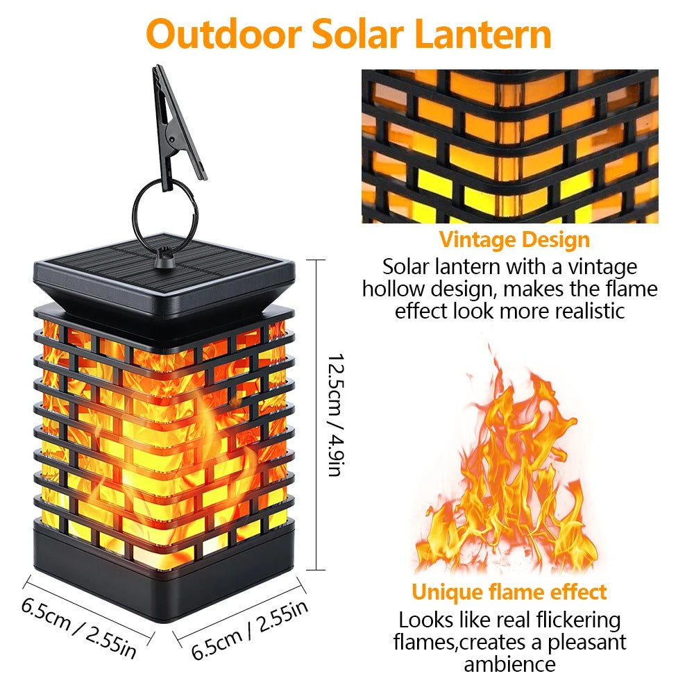 NuviGlow™ Solar Flame Lantern