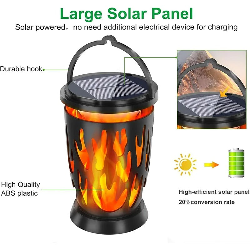 NuviGlow™ Outdoor Solar Flame Light
