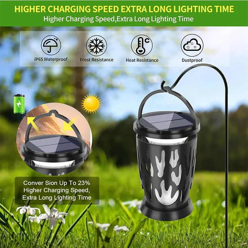 NuviGlow™ Outdoor Solar Flame Light