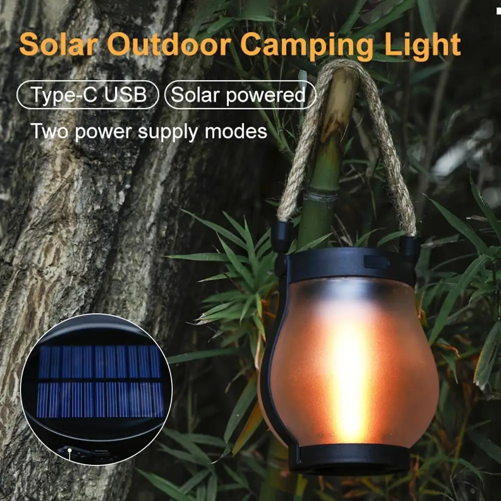 NuviGlow™ Solar Flame Lantern