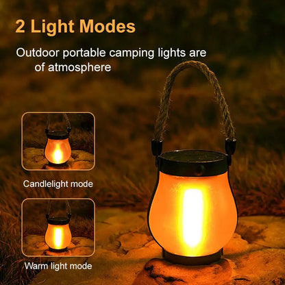 NuviGlow™ Solar Flame Lantern